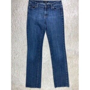 Banana Republic Size 28 6 Long Womens Jeans Straight Leg Stretch Low Rise